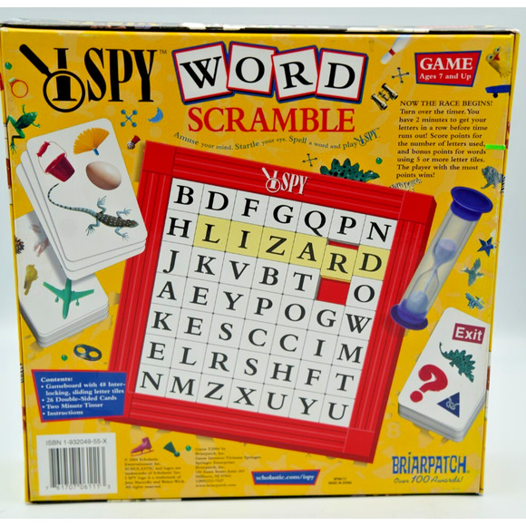 I Spy "Word Scramble" Game by Briarpatch Scholastic - Picture 2 of 2